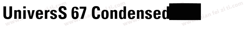 UniversS 67 Condensed字体转换